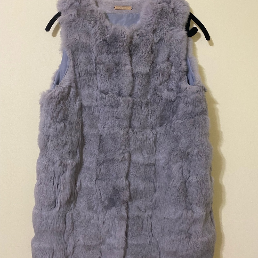 Rabbit fur vest